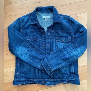 H&M LOGG Women's Size XL Blue Long Sleeve Button Up Denim Jean Jacket - Like New